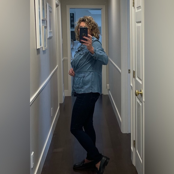 Denim Jean Utility Jacket - size M - Picture 5 of 14